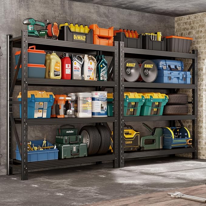 78.7"H Storage Garage Shelving Unit, 4000LBS Heavy Duty Metal Shelves by SGFHNV