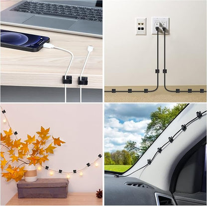 60 PCS Adhesive Cable Clips, Upgraded Wall Wire Clips - Image 6