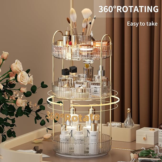 YCIA&DONE Rotating Makeup Organizer - Image 2