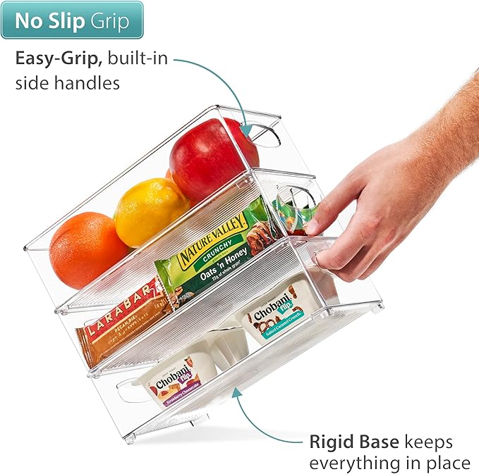 Sorbus Stackable Refrigerator Organizer Bins - Image 5