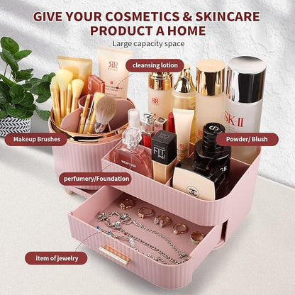 Makeup Organizer for Vanity, Cosmetic Display Case - Image 4