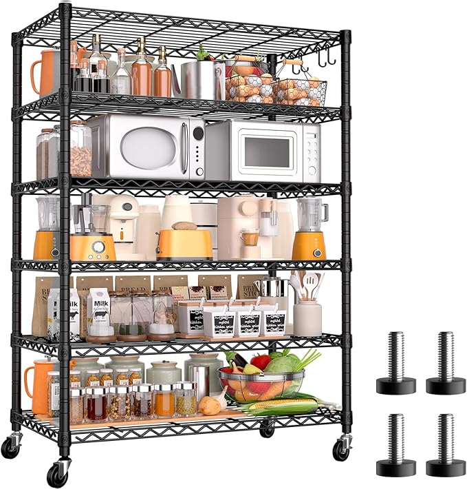 PrimeZone 6 Tier Wire Shelving by PrimeZone
