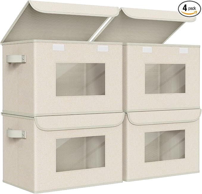 Univivi Collapsible Stackable Storage Bins by Univivi
