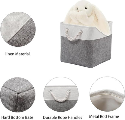 Fabric Storage Bins, 11 inch cube storage bins - Image 3