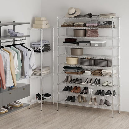 18" Deep x 54" Wide x 86" Height Wire Shelving Kit | 10-Tier | NSF Commercial - Image 5