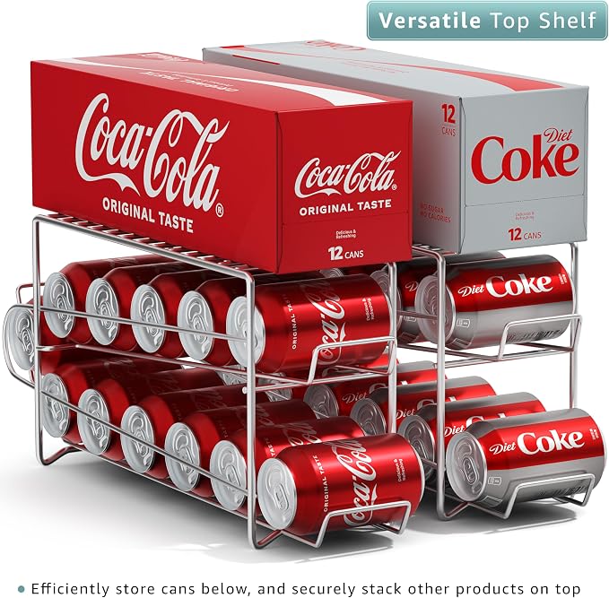 Sorbus Soda Can Rack Beverage Dispenser – Holds 12 Standard 12oz Cans – Soda - Image 8