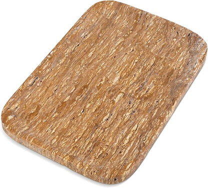 Natural Marble Vanity Tray, 11.8" Travertine/Stone Bathroom Tray Countertop - Image 7