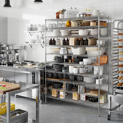 21" Deep x 60" Wide x 86" Height Wire Shelving Kit | 10-Tier | NSF Commercial - Image 7
