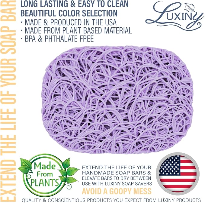 Soap Savers for Bar Soap, American Made by Luxiny, Lifts Soap in Soap Dishes & - Image 2