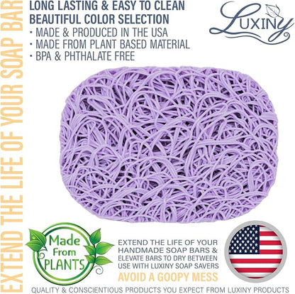 Soap Savers for Bar Soap, American Made by Luxiny, Lifts Soap in Soap Dishes & - Image 2