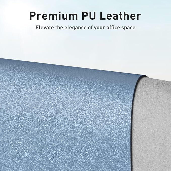 Aothia Leather Desk Pad Protector, Office Desk Mat, Large Mouse Pad, Non-Slip - Image 2