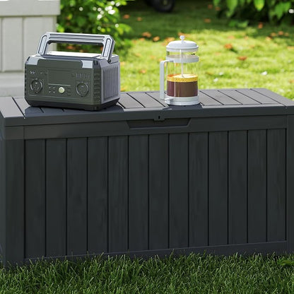 TARKARI 90 Gallon Lockable Resin Deck Box - Image 5