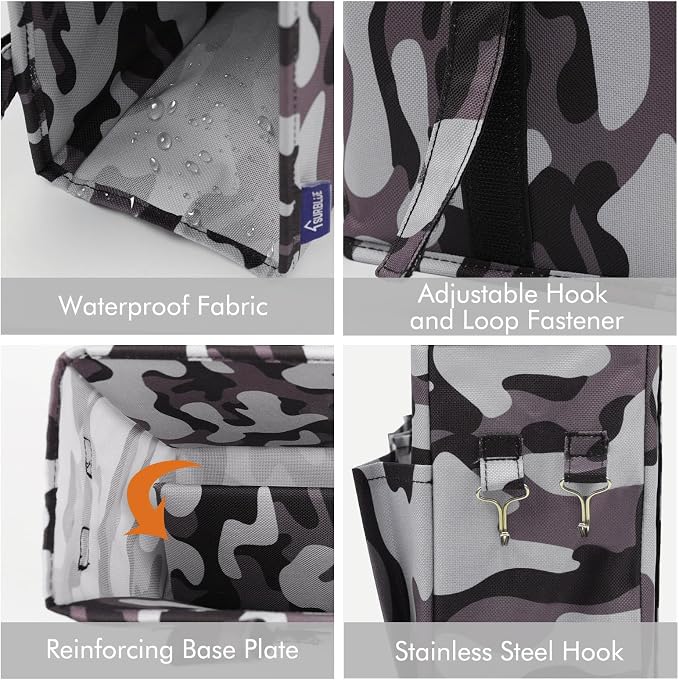 Surblue Bedside Caddy Hanging Bed Organizer Storage Bag Pocket - Image 4