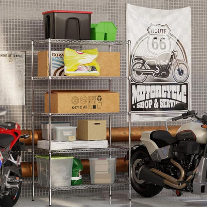 21" Deep x 42" Wide x 74" Height Wire Shelving Kit | 5-Tier | NSF Commercial - Image 8