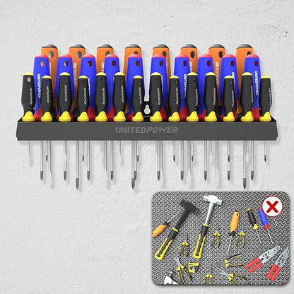 UNITEDPOWER Screwdriver Holder, Wall Mount Storage Rack Organizer - Image 5