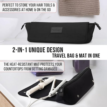 BAREFOOT CARIBOU Hair Tools Travel Bag and Heat Resistant Mat - Image 4
