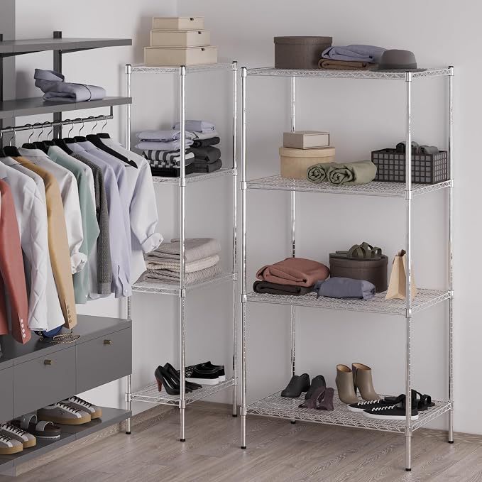 24" Deep x 36" Wide x 74" Height Wire Shelving Kit | 4-Tier | NSF Commercial - Image 5