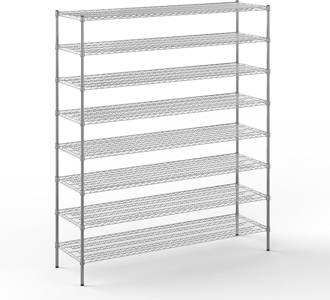 21" Deep x 72" Wide x 86" Height Wire Shelving Kit | 8-Tier | NSF Commercial by Regal+Altair