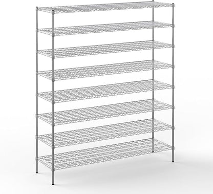 21" Deep x 72" Wide x 86" Height Wire Shelving Kit | 8-Tier | NSF Commercial by Regal+Altair