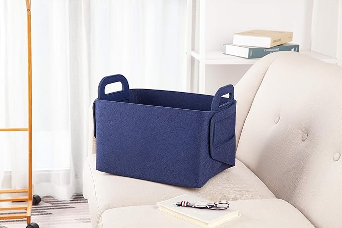 Minoisome Storage Basket Felt Storage Bin Collapsible& Convenient Box Organizer - Image 2
