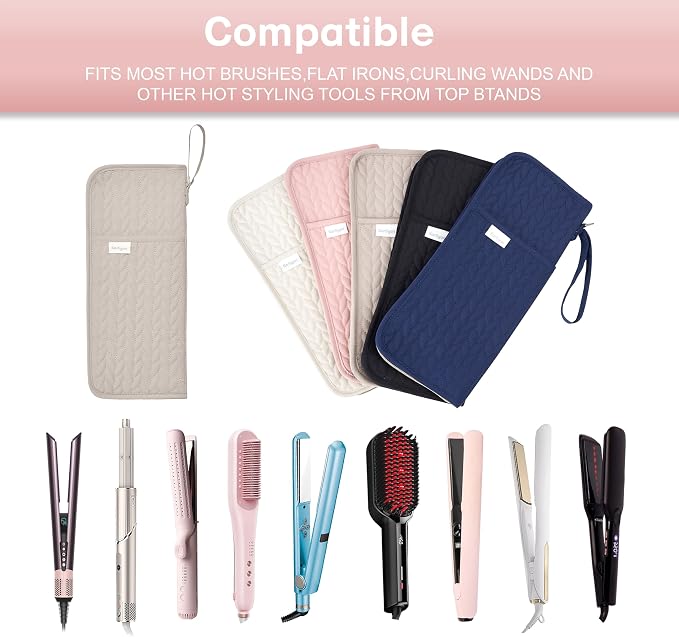 Hot Tools Organizer Heat Resistant Mat Case Hair Tools Holder Travel Bag - Image 6
