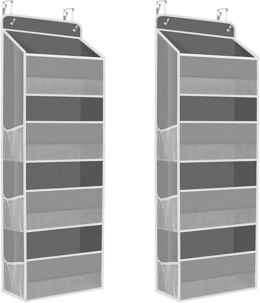 2 Pack Over The Door Organizer, Hanging Storage Organizer by SpaceHacks