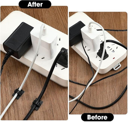 Eboot 100 Pieces Adhesive Cable Wire Clips Strong Cord Clips Wire Holders Cable - Image 5