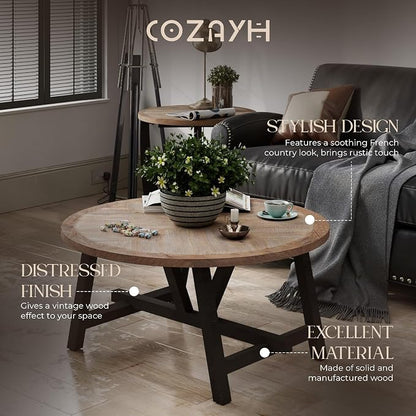 Rustic Farmhouse Coffee Table - Image 4
