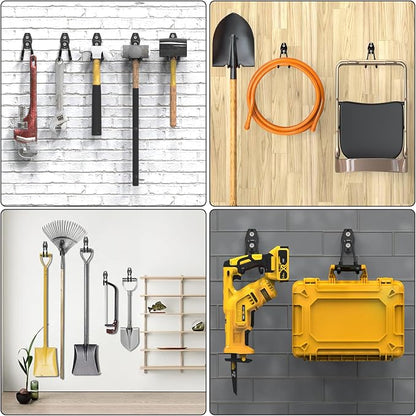 3-H Heavy Duty Garage Hooks 10 Pack, Garage Wall Hooks - Image 6