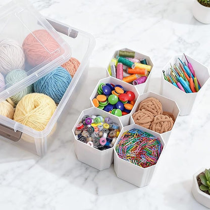 Citylife 17 QT Plastic Storage Bins Clear Storage Box - Image 7