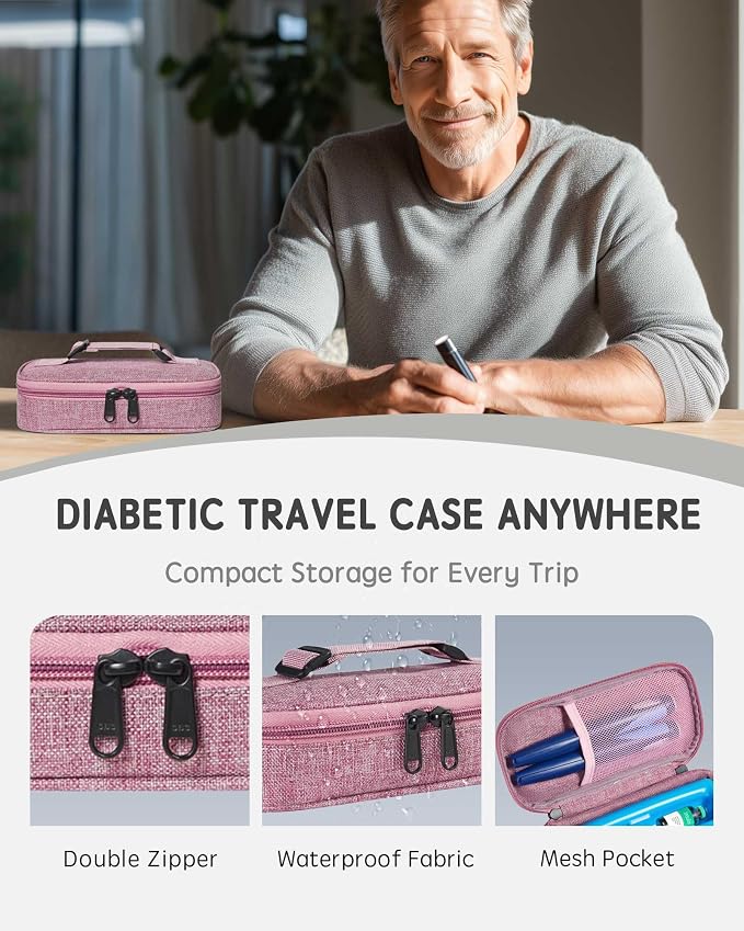 Insulin Vial Cooler Travel Case TSA Approved 300g Reusable Ice Brick Insulin - Image 6