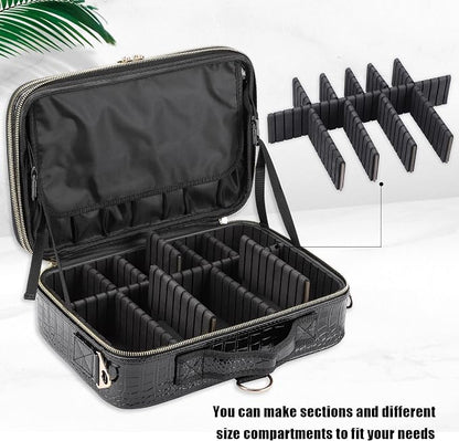 JOURMON Travel Makeup Train Case, Large Capacity Cosmetic Bags - Image 3