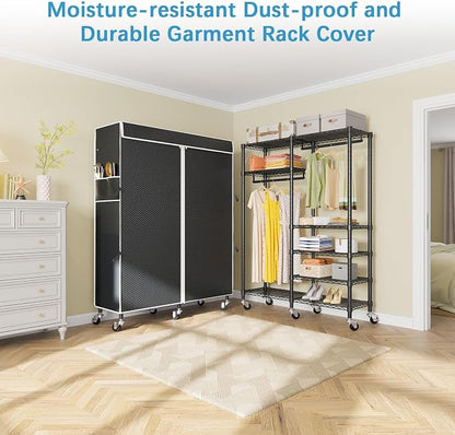 VIPEK R4C Portable Closet Rolling Clothes Rack Heavy Duty Adjustable Wardrobe - Image 9