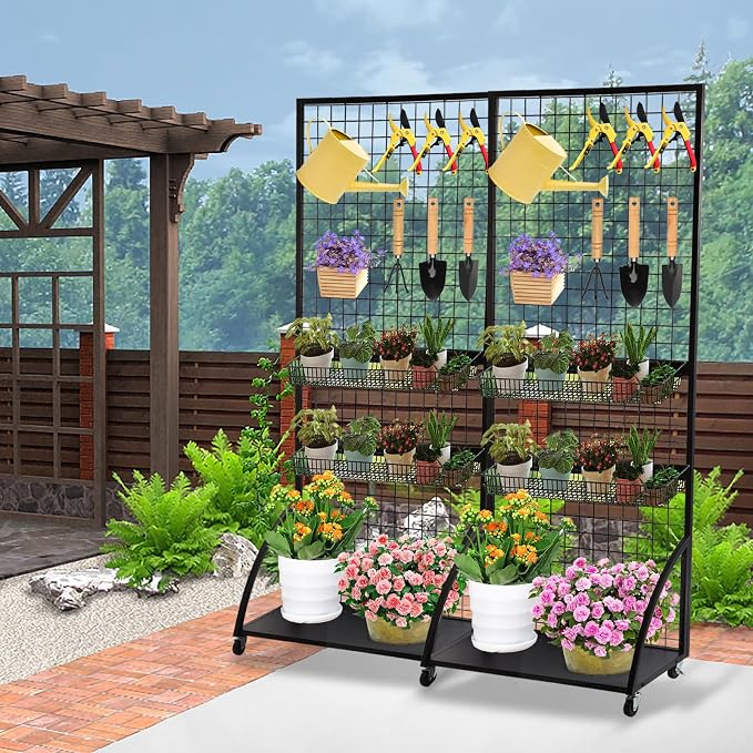 Eastern Tree Grid Wall Panels, Wire Grid Wall Panel Display - Image 5