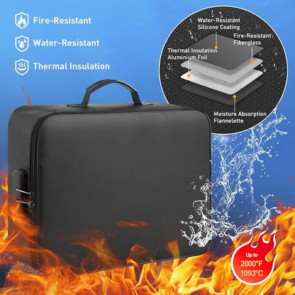 Mondoshop Fireproof Waterproof Document Bag - Image 2