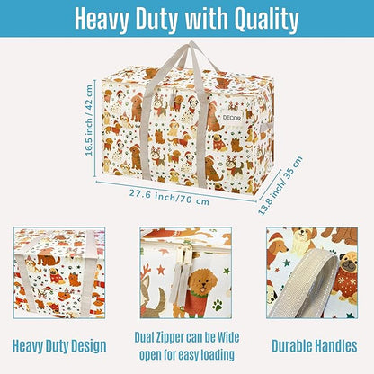 VENO 2 Pack Moving Bags and Large Christmas Storage Bins - Image 3