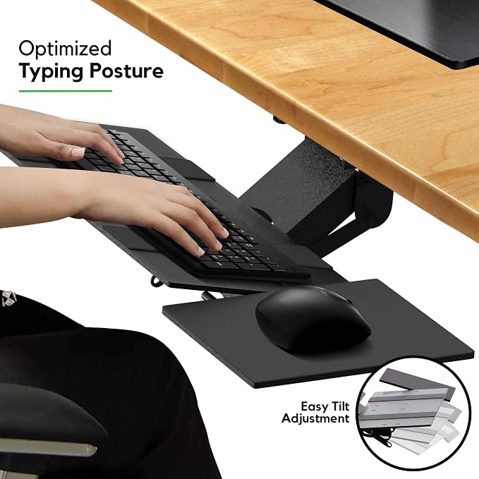 KT1 Ergonomic Keyboard Tray Under Desk - Image 5