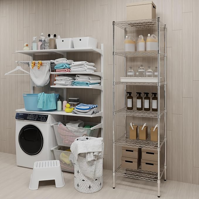 21" Deep x 24" Wide x 74" Height Wire Shelving Kit | 6-Tier | NSF Commercial - Image 2