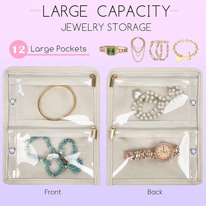 Travel Jewelry Organizer Case, Small Jewelry Bags - Image 3