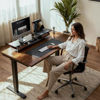 Fenge Dual Monitor Stand with Drawer, 42.5 Inch Large Monitor Riser with - Image 2