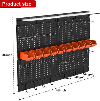 Ultrawall Black Pegboard Wall Organizer, 48X 36 inch - Image 2