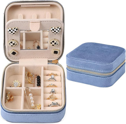 Dajasan Velvet Travel Jewelry Box, Mini Travel Jewelry Case, Small Portable by DAJASAN