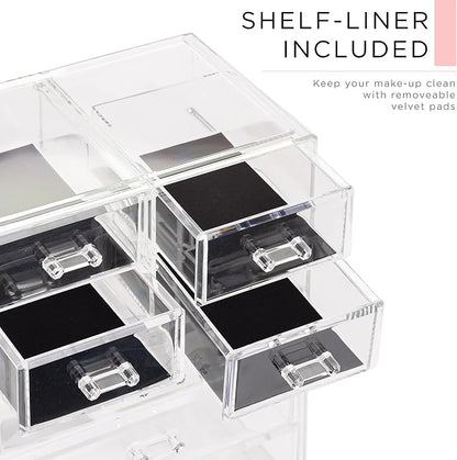 Sorbus Acrylic Makeup Organizer Set, 7-Drawer Vanity & Countertop Cosmetic - Image 7