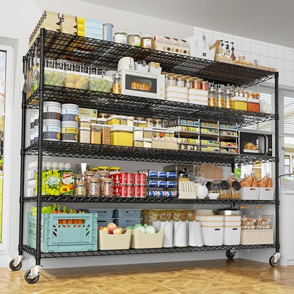 PrimeZone 5 Tier 80.7" H x 55.5" W x 24" D Wire Shelving - Image 2