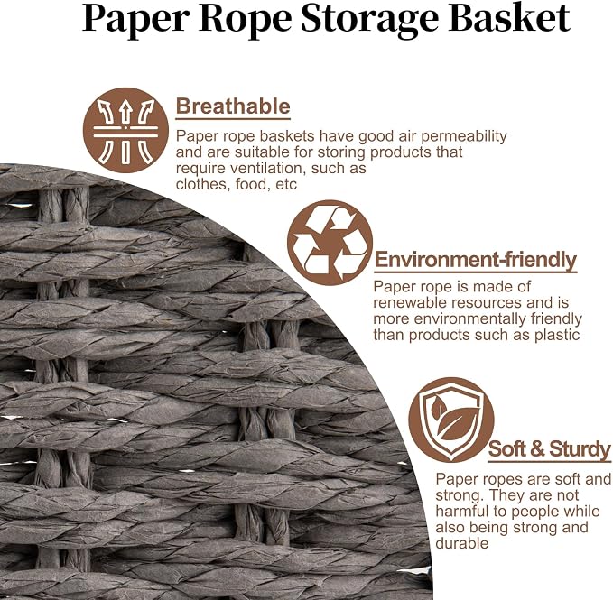 OIAHOMY Wicker Storage Basket - Image 7