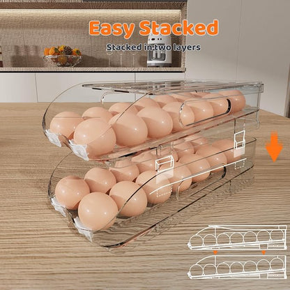 Egg Holder for Fridge, Automatic Steady Rolling Egg Dispenser - Image 6
