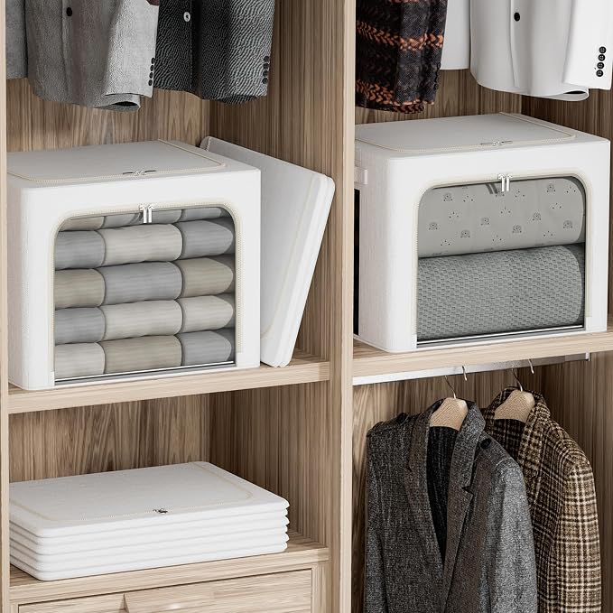 FHSQX 2 Pack Clear Window Storage Bins - Image 3