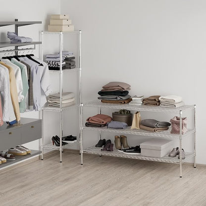 24" Deep x 60" Wide x 34" Height Wire Shelving Kit | 3-Tier | NSF Commercial - Image 7