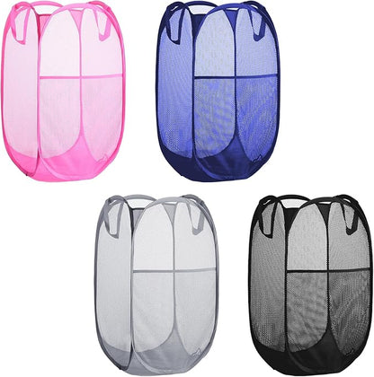 Collapsible Pop Up Laundry Hamper, Extra Large Mesh Foldable Laundry Basket Bag by BuyongwantJewelry