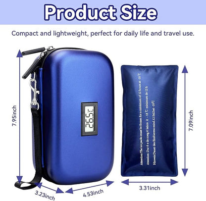 Insulin Cooler Travel Case, TSA Approved Medication Diabetic Cooler Organizer - Image 2